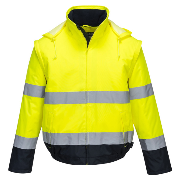 Hi-Vis 2 az 1-ben kontrasztos Essential Lite bomber kabát