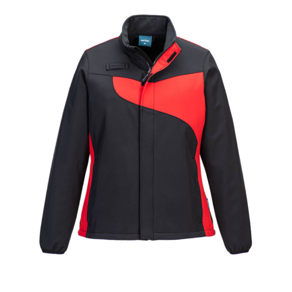 PW278 - PW2 női Softshell (2L) fekete/piros