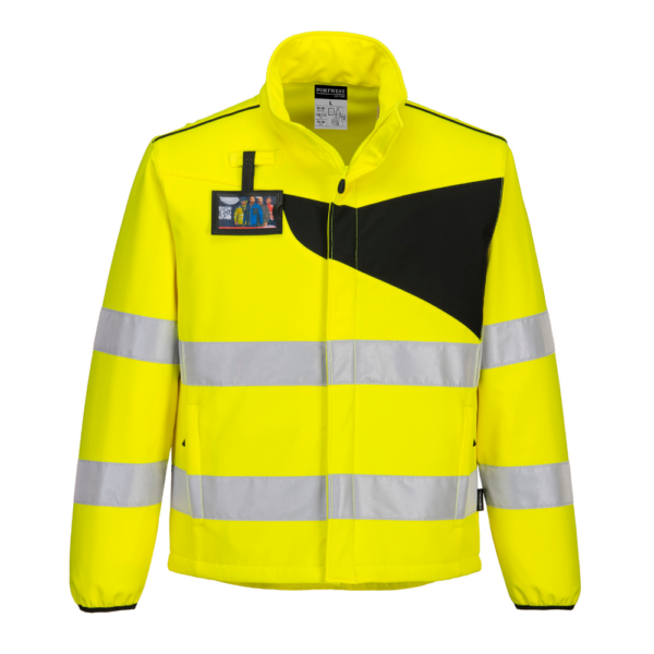 PW2 Hi-Vis Softshell (2L) sárga-fekete